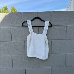 Madewell Cream Knit Tank Top